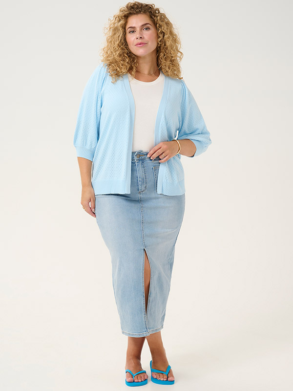 KCDALINA - Plus Size Neuletakki fra Kaffe Curve