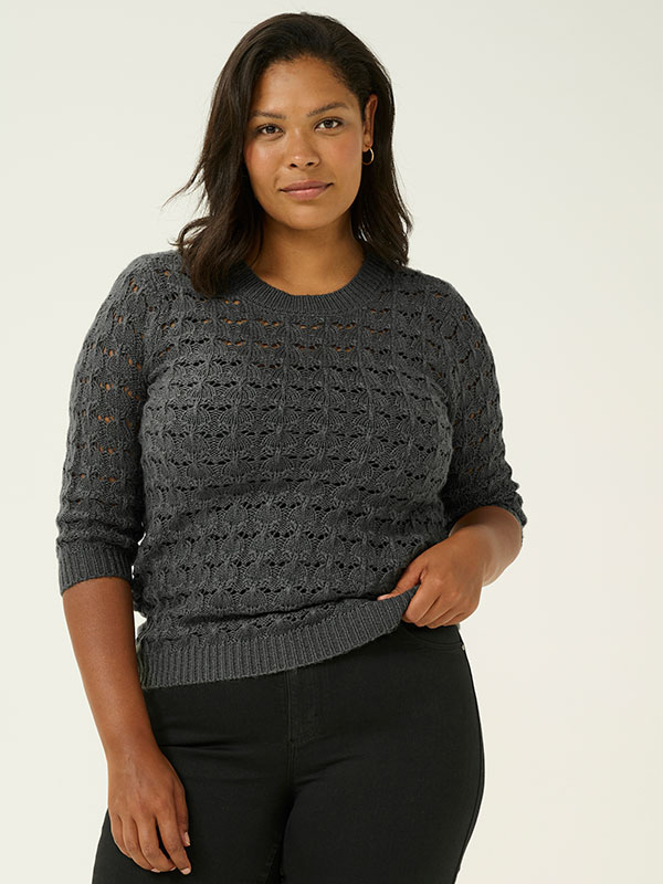 KCHELENA - Plus Size Villapaita fra Kaffe Curve