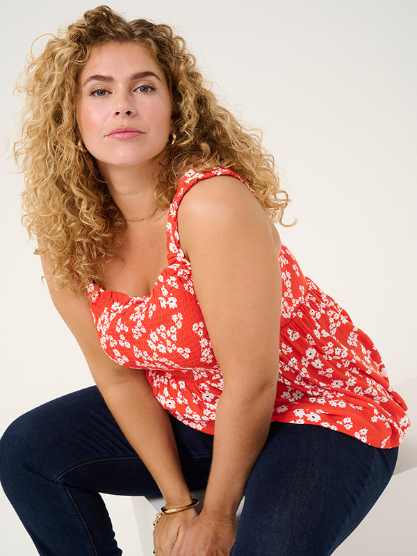 KCAMI - Plus Size Toppi fra Kaffe Curve