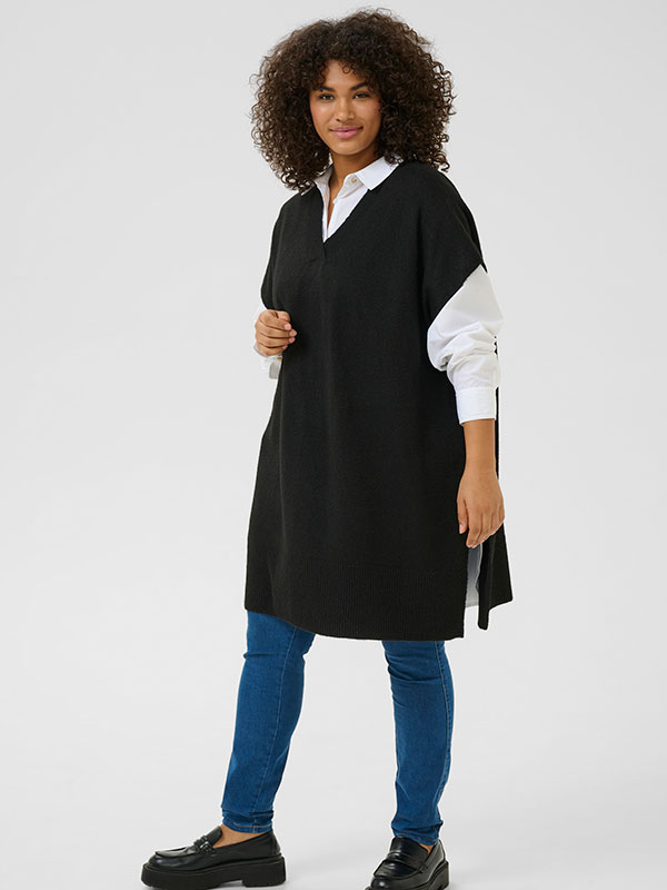 KCANNETT - Plus Size Poncho fra Kaffe Curve