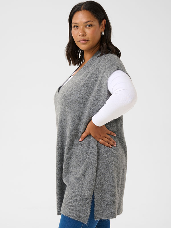 KCANNETT - Plus Size Poncho fra Kaffe Curve