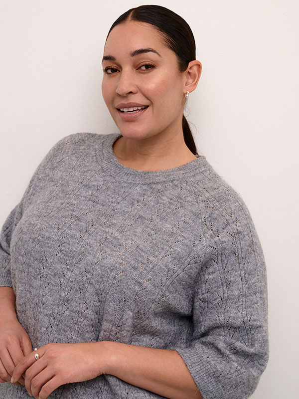 KCTENNA - Plus Size Villapaita fra Kaffe Curve
