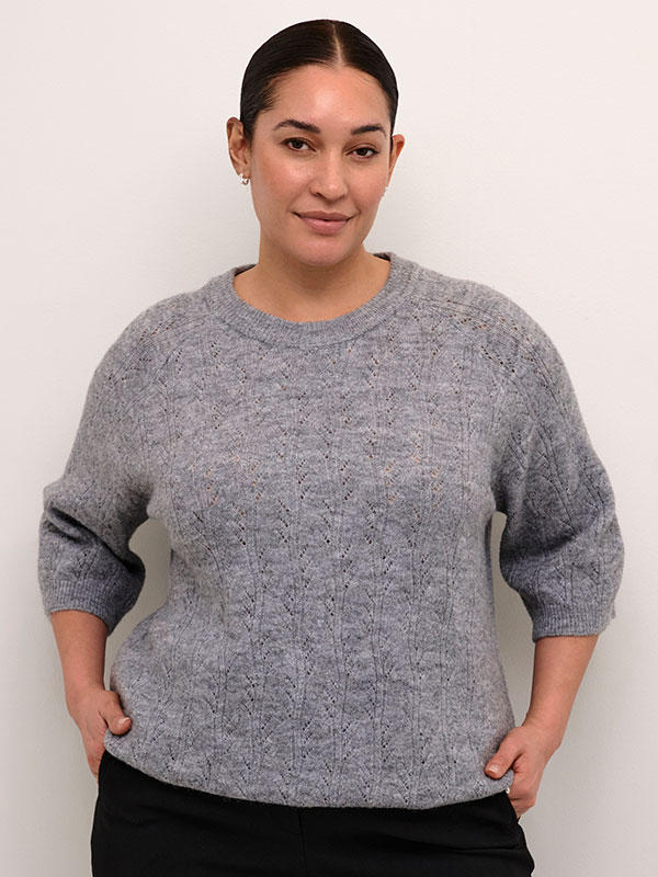 KCTENNA - Plus Size Villapaita fra Kaffe Curve
