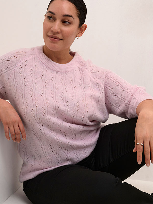 KCTENNA - Plus Size Villapaita fra Kaffe Curve