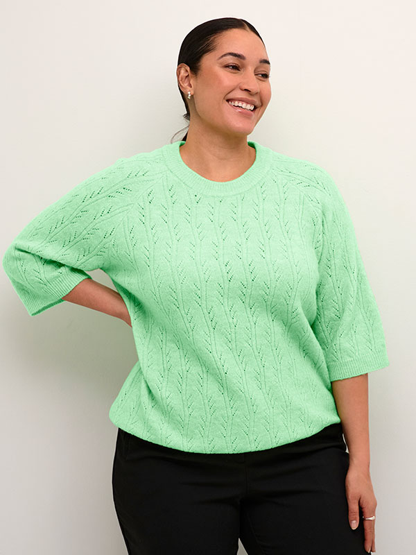 KCTENNA - Plus Size Villapaita fra Kaffe Curve