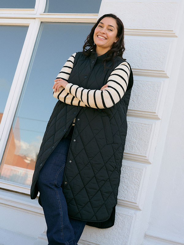 KCNORENA - Plus Size Liivi fra Kaffe Curve