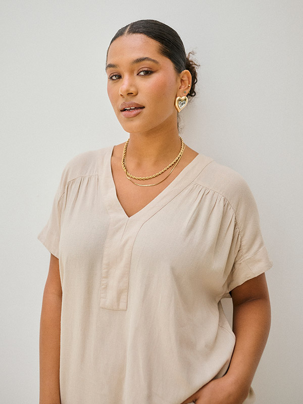 KCMILLE - Plus Size Pusero fra Kaffe Curve