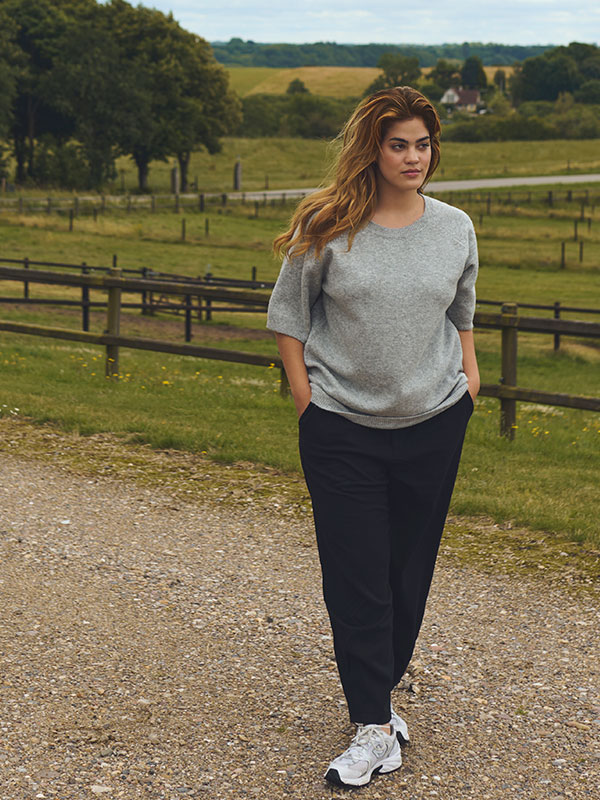 KCSYLVIA - Plus Size Villapaita fra Kaffe Curve