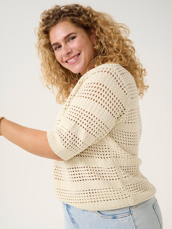 KCTENESA - Plus Size Villapaita fra Kaffe Curve