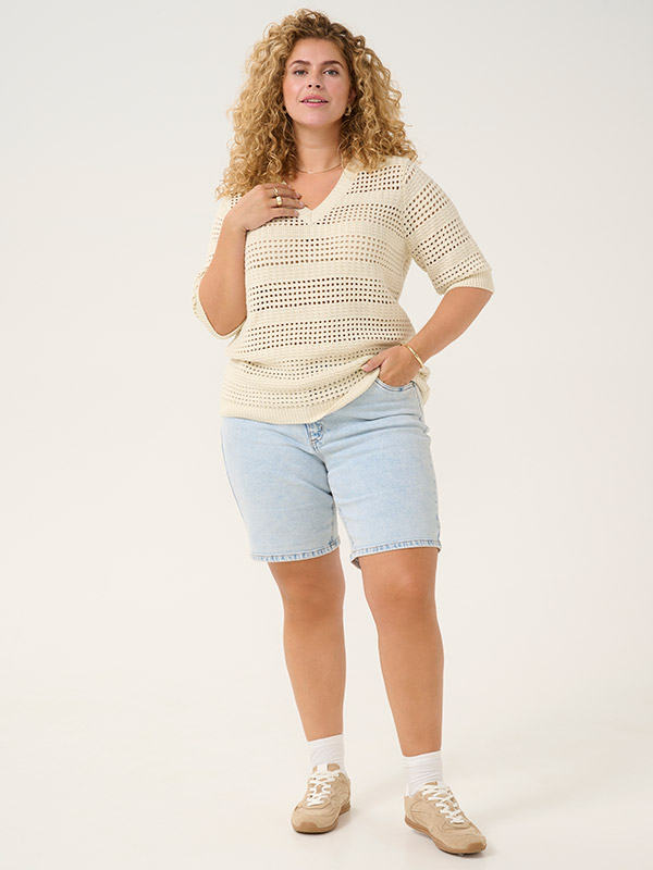 KCTENESA - Plus Size Villapaita fra Kaffe Curve