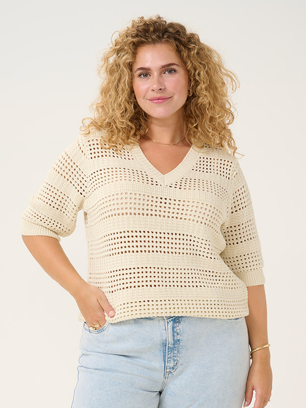KCTENESA - Plus Size Villapaita fra Kaffe Curve