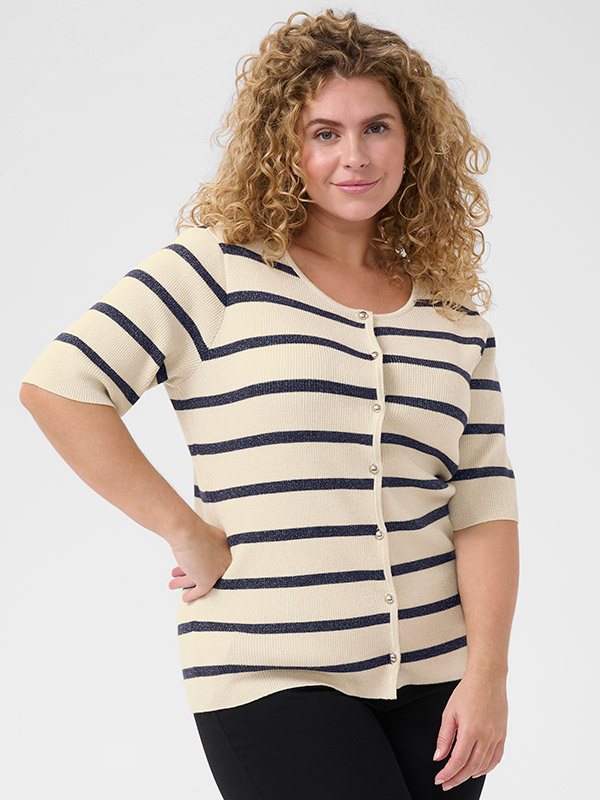 KCMORINA - Plus Size Neuletakki fra Kaffe Curve