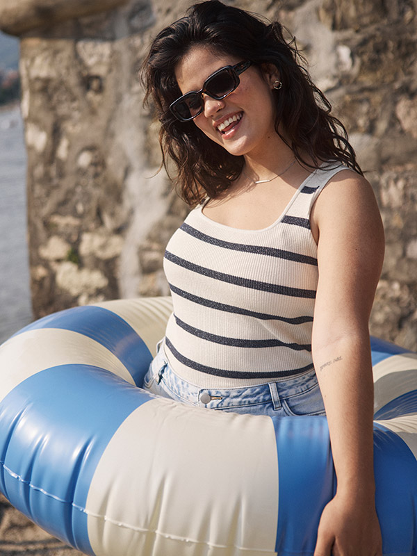KCMORINA - Plus Size Toppi fra Kaffe Curve