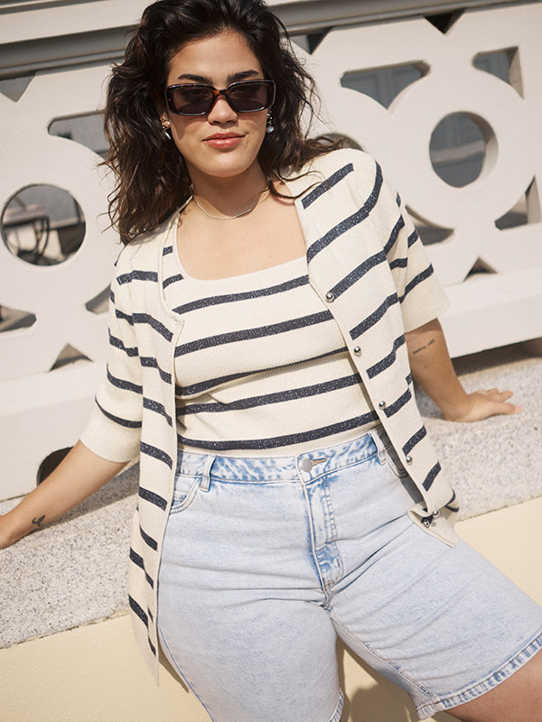 KCMAIA - Plus Size Shortsit fra Kaffe Curve