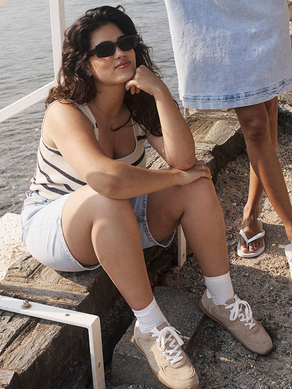 KCMAIA - Plus Size Shortsit fra Kaffe Curve