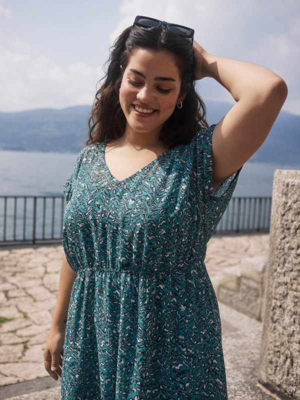 KCBELIA - Plus Size Mekko fra Kaffe Curve