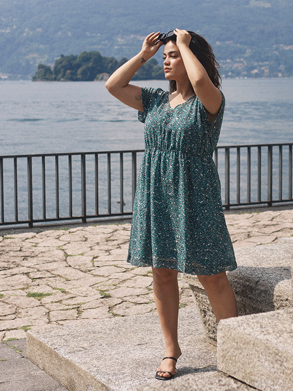 KCBELIA - Plus Size Mekko fra Kaffe Curve