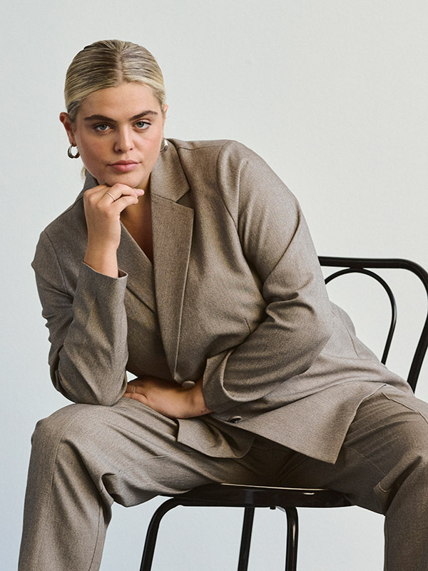 KCTILDA - Plus Size Bleiseri fra Kaffe Curve