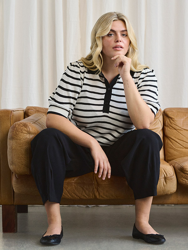 KCAMANA - Plus Size Pusero fra Kaffe Curve