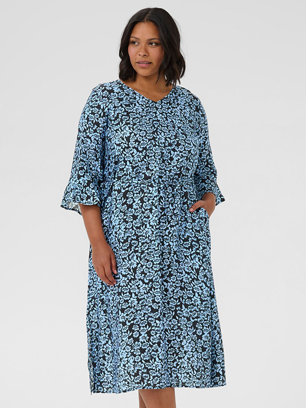 KCAMINA - Plus Size Mekko fra Kaffe Curve