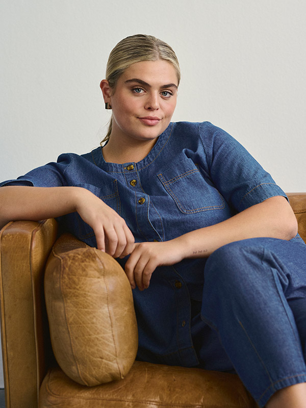 KCLOUISA - Plus Size Pusero fra Kaffe Curve