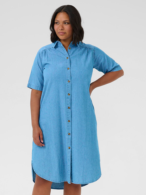 KCLOUISA - Plus Size Mekko fra Kaffe Curve