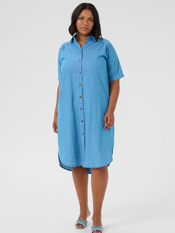 KCLOUISA - Plus Size Mekko fra Kaffe Curve