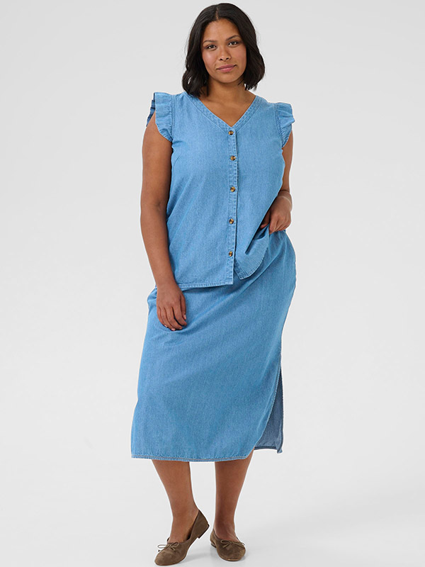 KCLOUISA - Plus Size Pusero fra Kaffe Curve