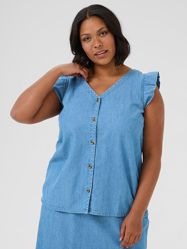 KCLOUISA - Plus Size Pusero fra Kaffe Curve