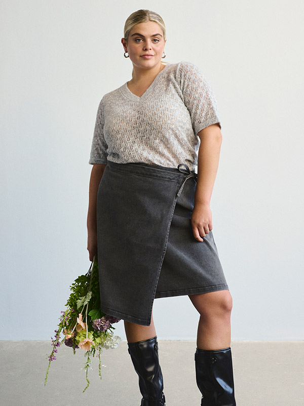 KCLOURA - Plus Size Villapaita fra Kaffe Curve