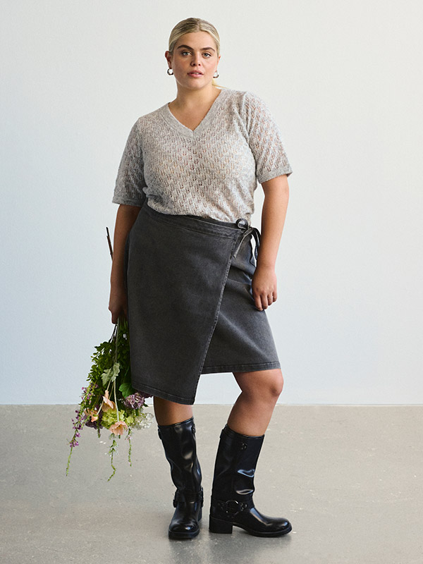 KCLOURA - Plus Size Villapaita fra Kaffe Curve