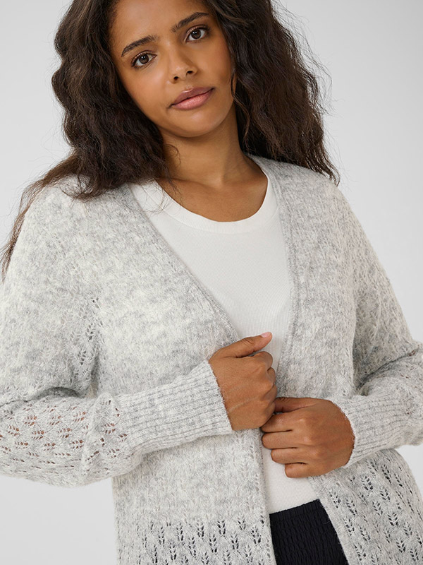 KCLOURA - Plus Size Neuletakki fra Kaffe Curve