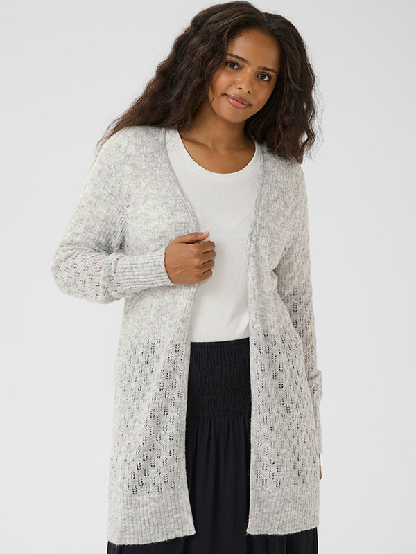 KCLOURA - Plus Size Neuletakki fra Kaffe Curve
