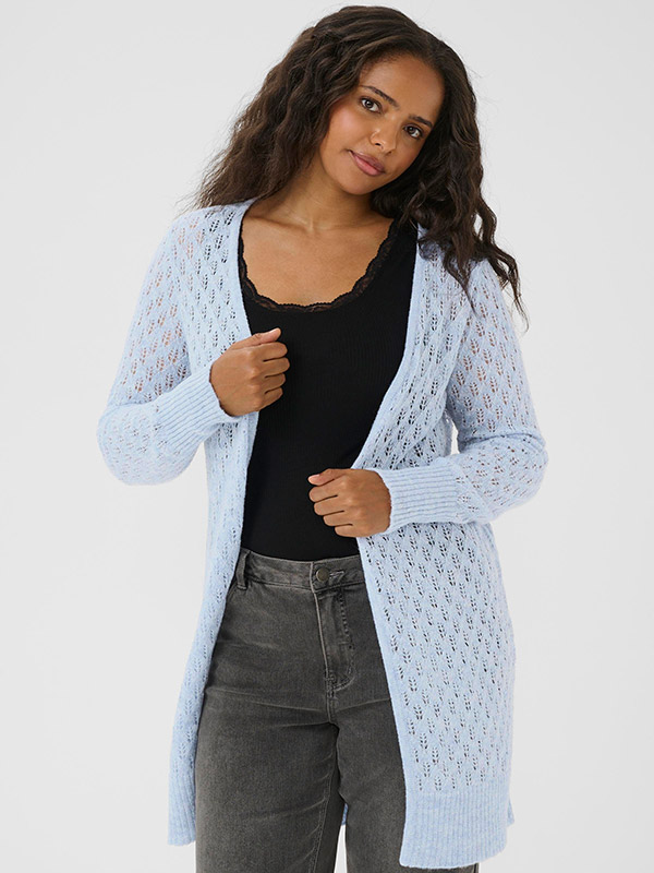 KCLOURA - Plus Size Neuletakki fra Kaffe Curve