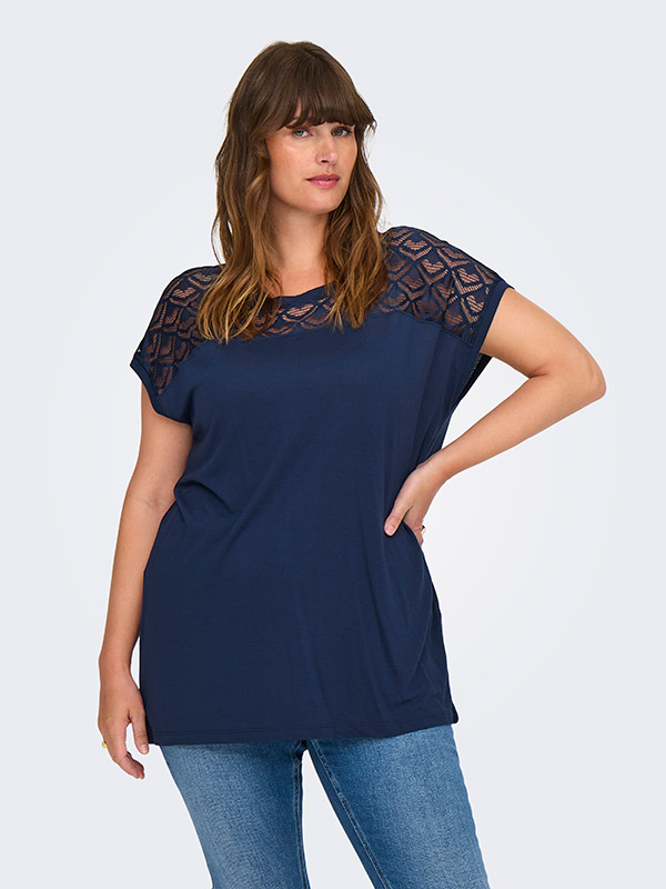 CARFLAKE - Plus Size T-paita fra Only Carmakoma