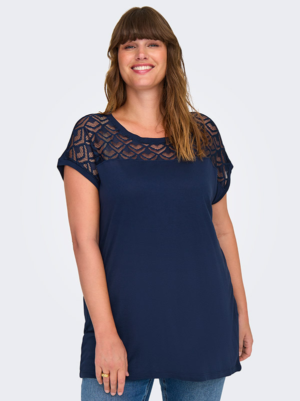 CARFLAKE - Plus Size T-paita fra Only Carmakoma