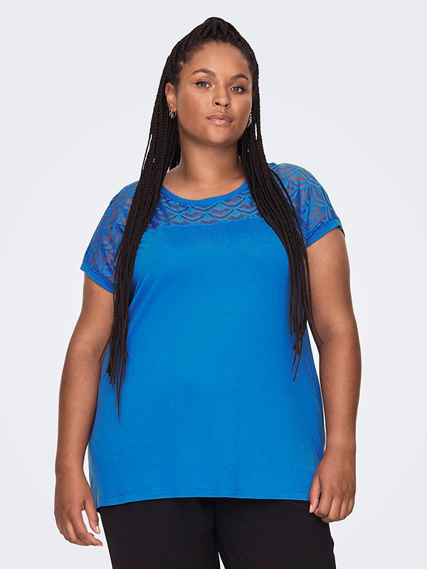 CARFLAKE - Plus Size T-paita fra Only Carmakoma