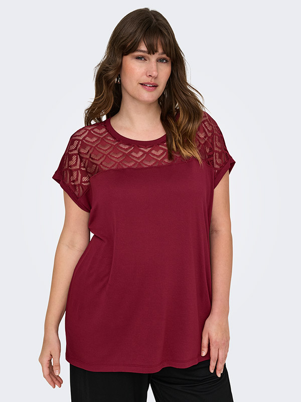 CARFLAKE - Plus Size T-paita fra Only Carmakoma