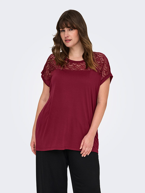CARFLAKE - Plus Size T-paita fra Only Carmakoma