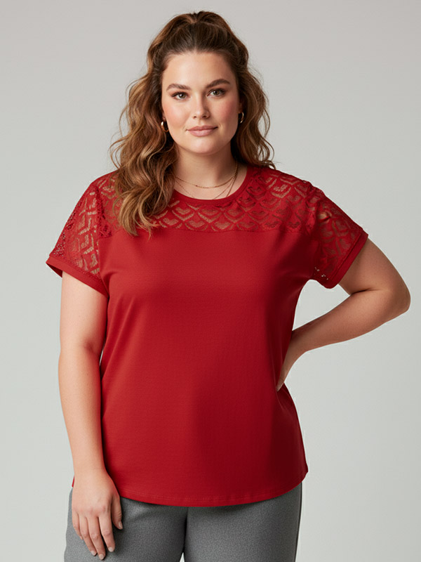 CARFLAKE - Plus Size T-paita fra Only Carmakoma