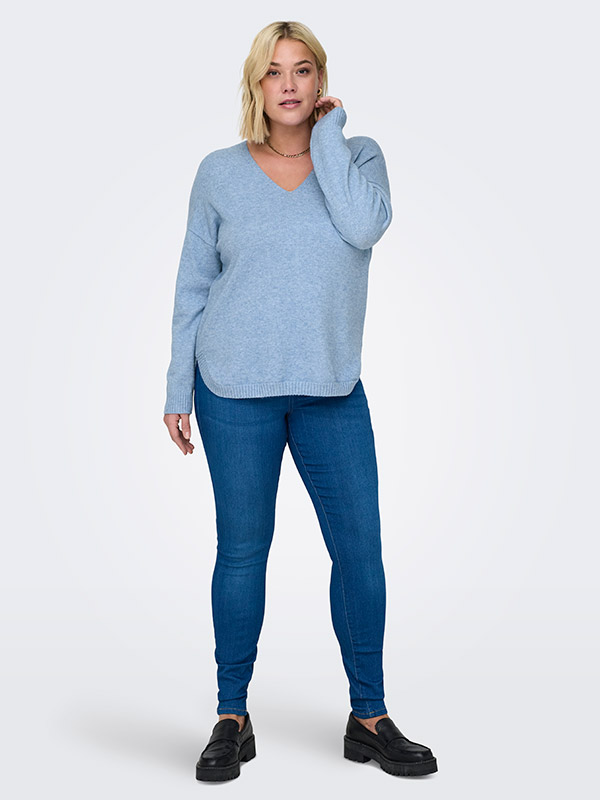 CARMARGARETA - Plus Size Villapaita fra Only Carmakoma