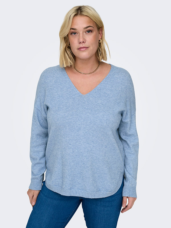 CARMARGARETA - Plus Size Villapaita fra Only Carmakoma