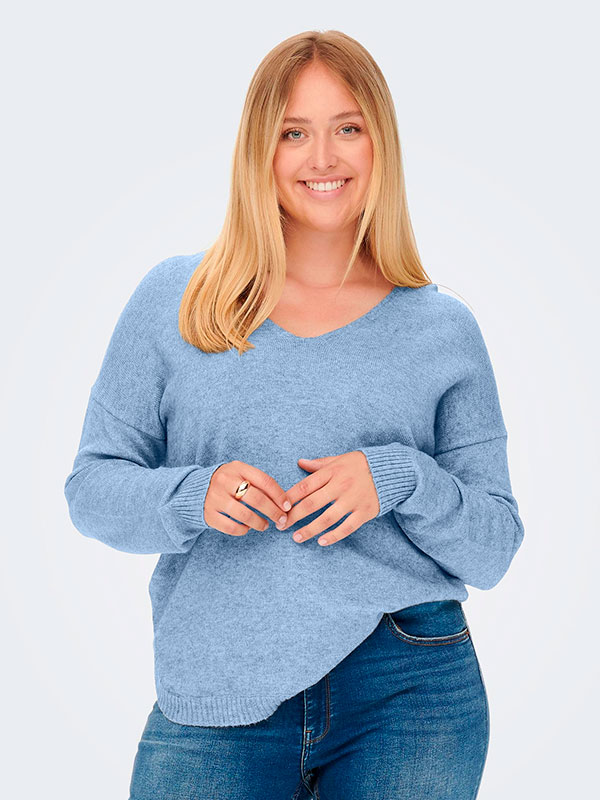 CARMARGARETA - Plus Size Villapaita fra Only Carmakoma