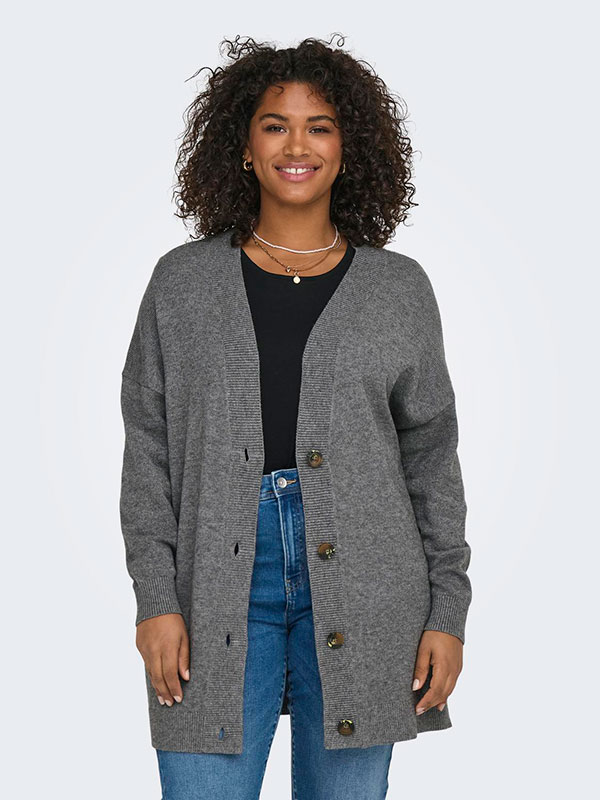 CARESLY - Plus Size Neuletakki fra Only Carmakoma