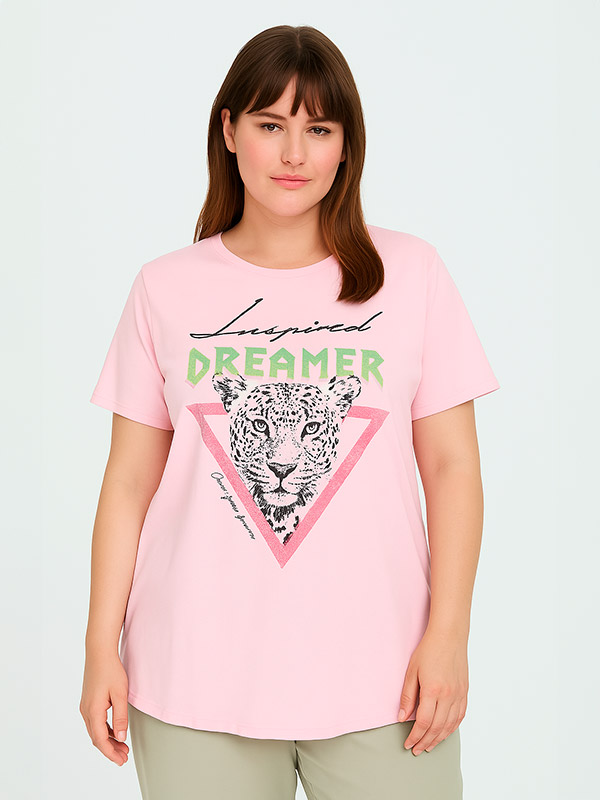 CARMIKO - Plus Size T-paita fra Only Carmakoma