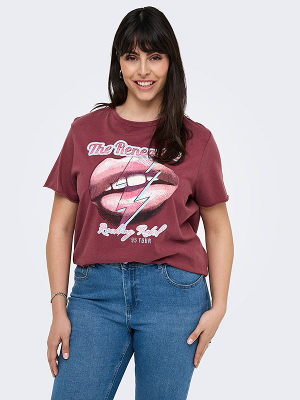 CARMIKO - Plus Size T-paita fra Only Carmakoma