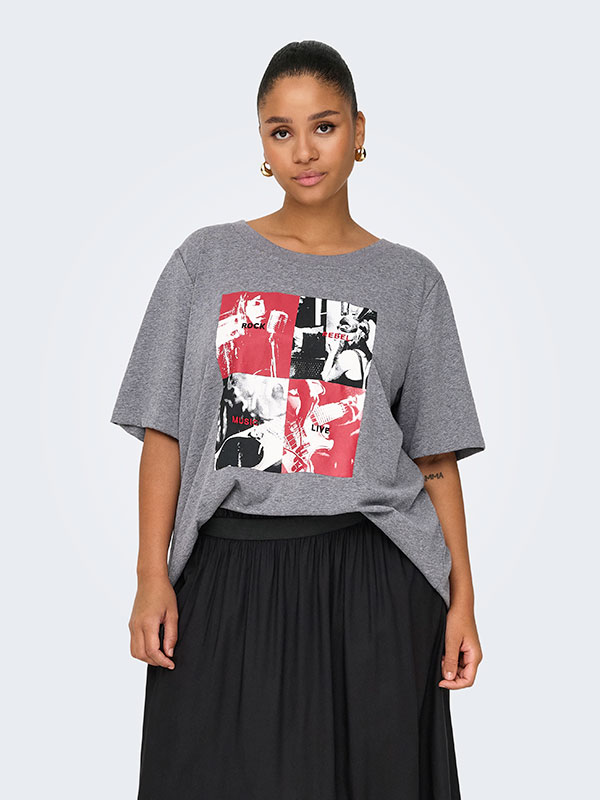 CARJIMINA - Plus Size T-paita fra Only Carmakoma