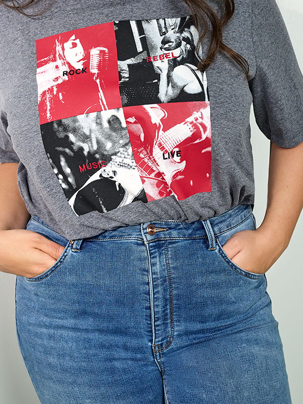 CARJIMINA - Plus Size T-paita fra Only Carmakoma