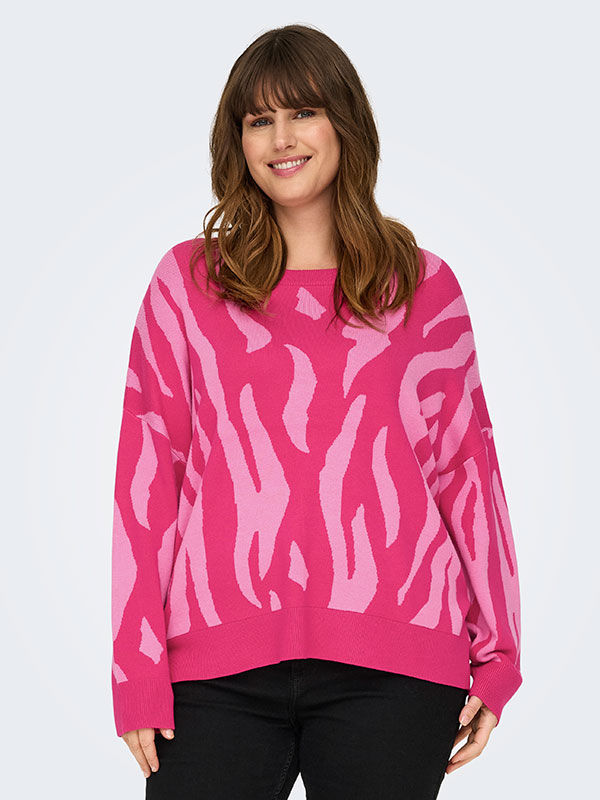 CARMONTANA - Plus Size Villapaita fra Only Carmakoma
