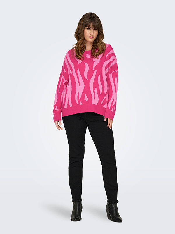 CARMONTANA - Plus Size Villapaita fra Only Carmakoma